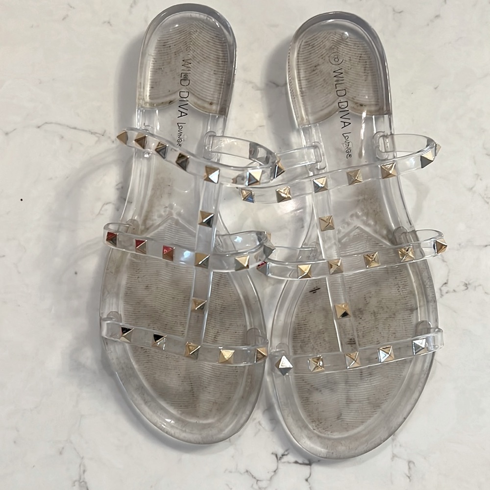 Clear summer sandals
